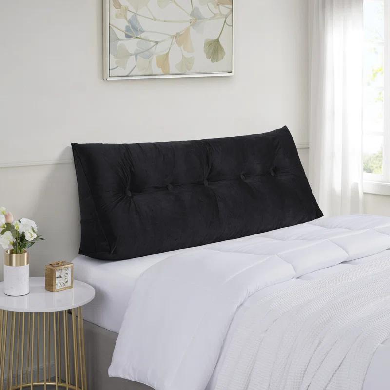 Sweet Home Collection Bed Wedge And Gap Filler Pillow For Headboard With Side Pockets By Sweet Home Collection