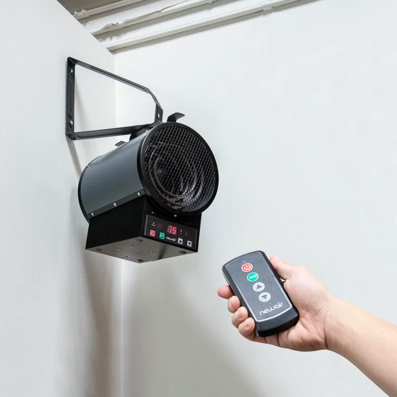 Newair Newair Freestanding or Ceiling/Wall Mounted 4800W Electric Garage Heater 240v, 500 sq. ft. with Remote Control