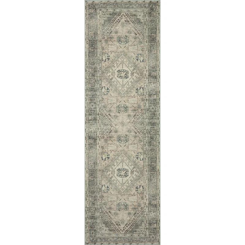 Magnolia Home By Joanna Gaines X Loloi Sinclair Machine Washable Natural / Sage Area Rug