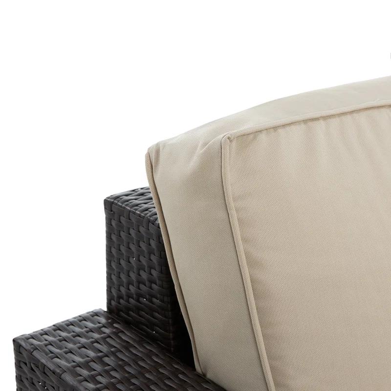 Serta Laguna Outdoor Patio Furniture Collection Arm Chair, Brown Wicker