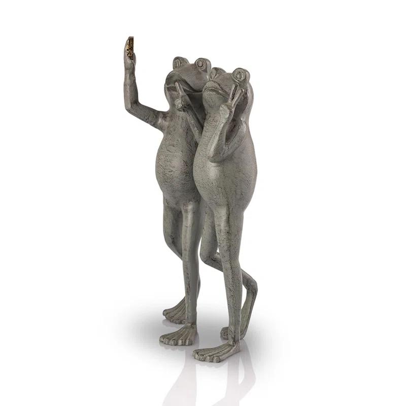SPI Home Frog Aluminum Garden Statue