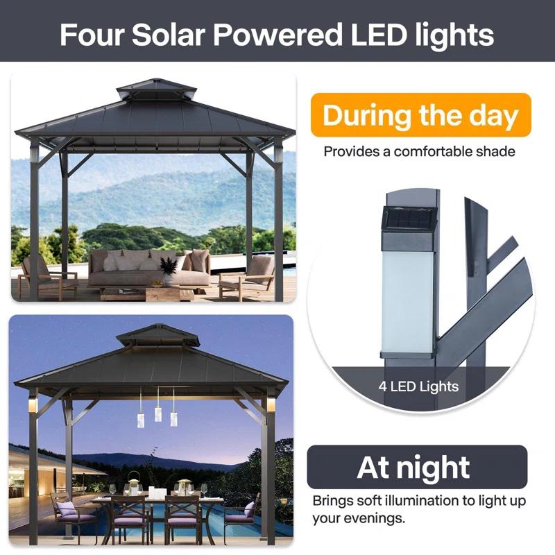 Outdoor Leisure Products 10 Ft. W x 10 Ft. D Aluminum Gazebo