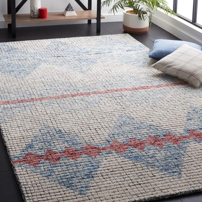 Foundry Select Abstract Hand Tufted Geometric Indoor/Outdoor Rug
