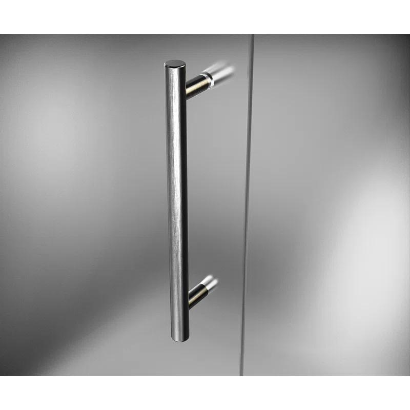 Nautis 30" W x 72'' H Hinged Frameless Shower Door