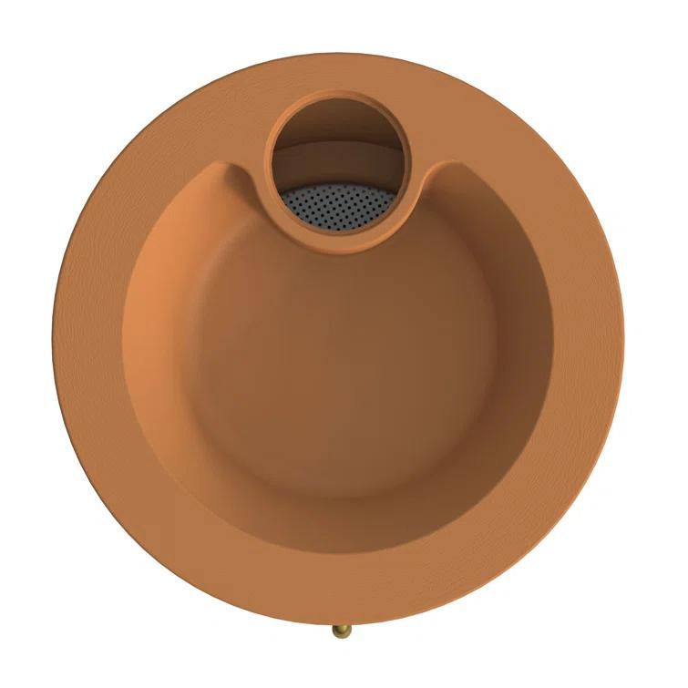 Algreen 65 Gallon Plastic Rain Barrel with Planter Top