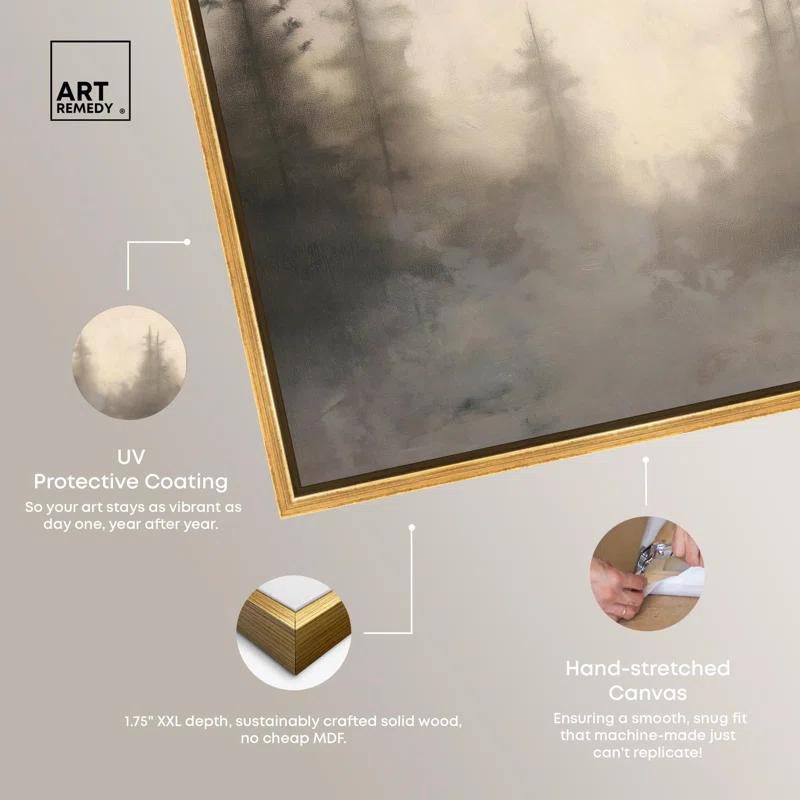 Art Remedy Forest's Breath Canvas Vintage Art Prints by Art Remedy