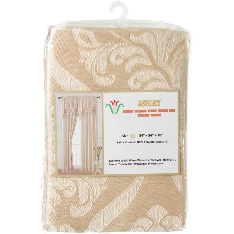 Venice Collections Polyester Room Darkening Curtain Single Panel