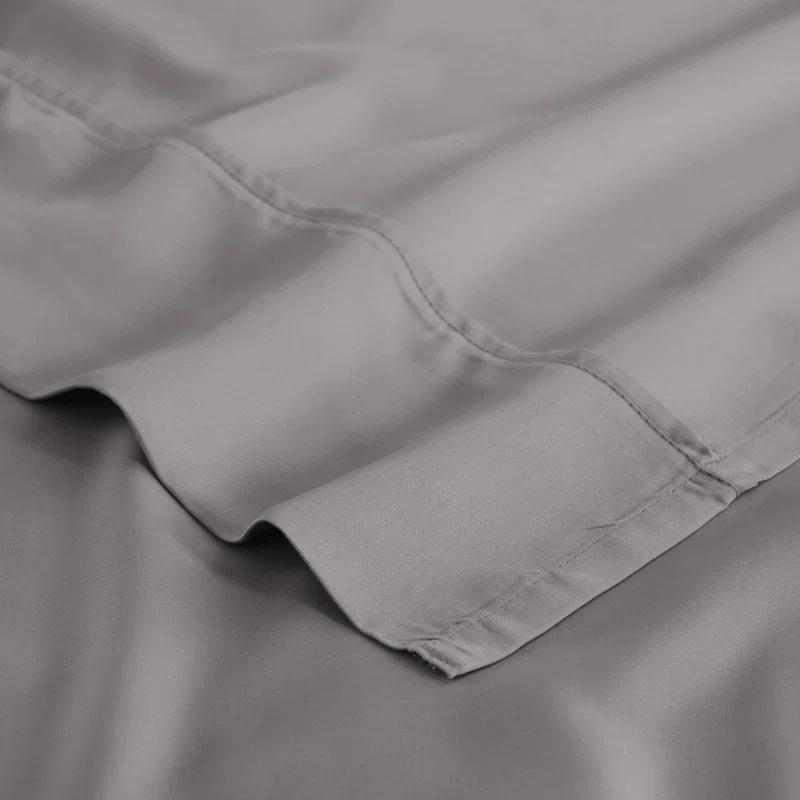 Superior Modal From Beechwood 300 Thread Count Lightweight Cooling Solid Deep Pocket Bed Sheet Set