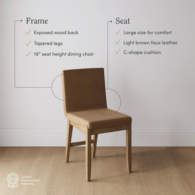 Nathan James Gracie 19'' H Upholstered Side Chair