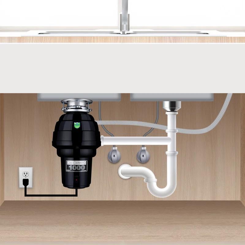 Bone Crusher Bonecrusher 1.25 HP Corded Garbage Disposal with Sound Insulation and Accessories
