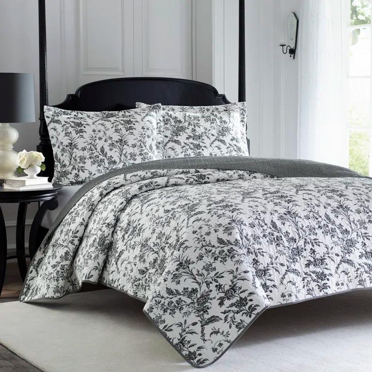 Laura Ashley Amberley Reversible Cotton Quilt Set