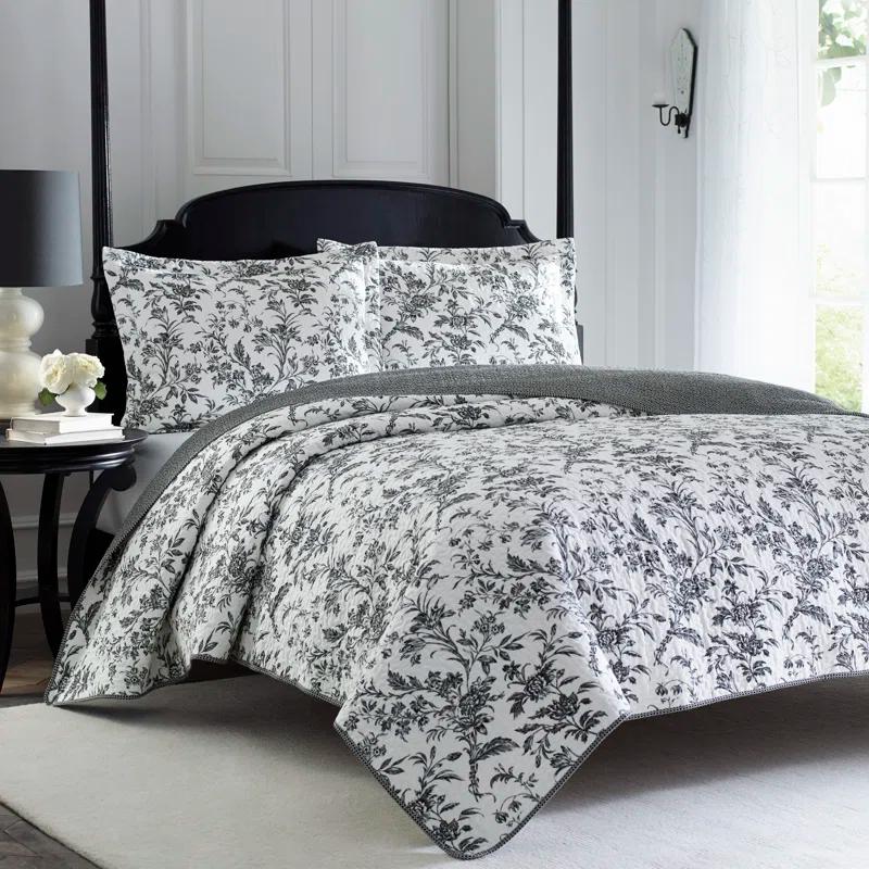 Laura Ashley Amberley Reversible Cotton Quilt Set