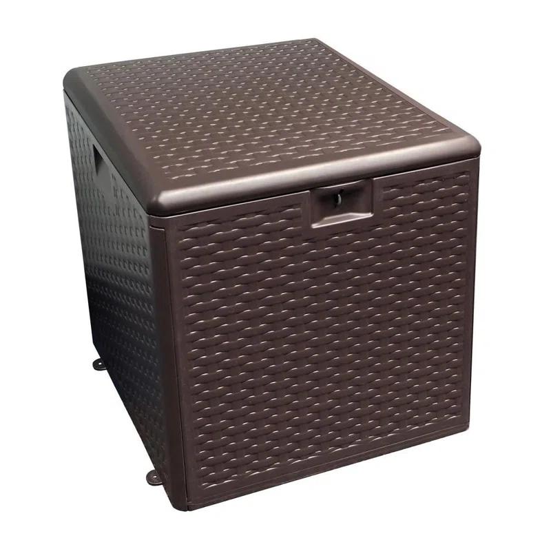 Plastic Development Group Plastic Development Group 19.5'' W 28 Gallons Water Resistant Resin Deck Box in Brown