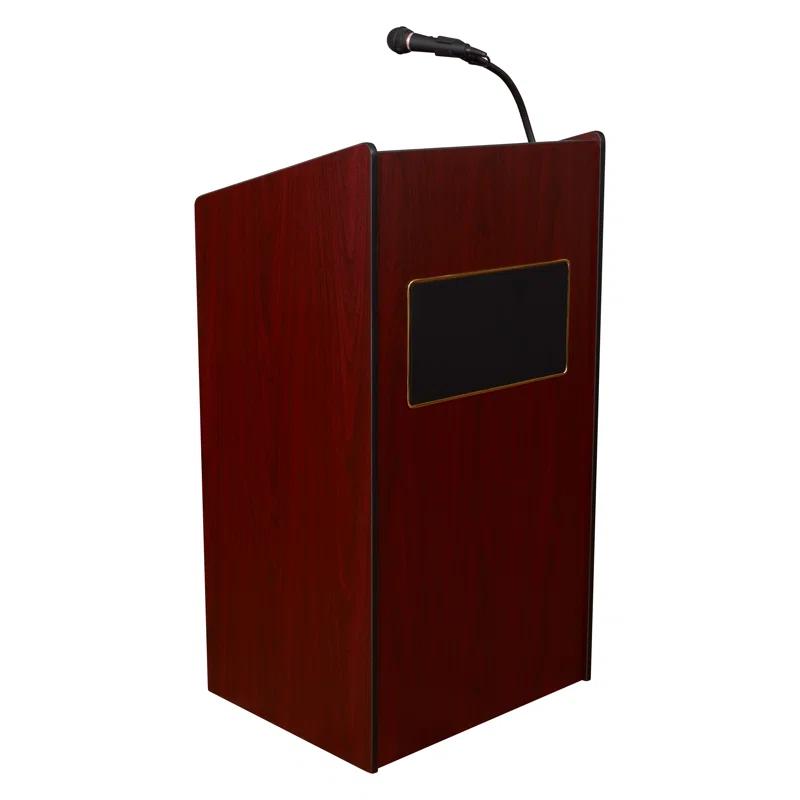 Wireless Lectern Combo 46'' Tabletop Lectern with Storage