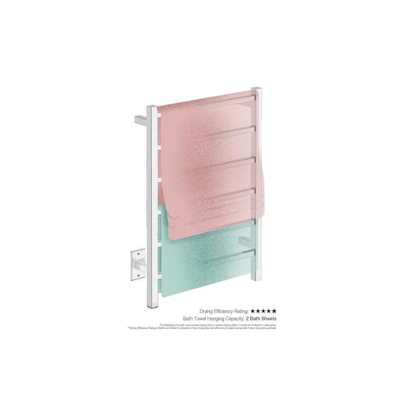 Bathroom Butler CUB06121-PTS-POLS Cubic 4 Wall Towel Rack