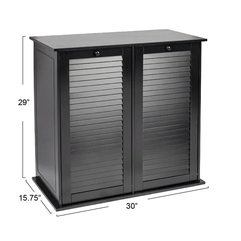 Tilt-out Cabinet Laundry Sorter with Shutter Front