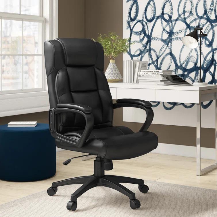 Lorell Soho High-Back Leather Executive Chair