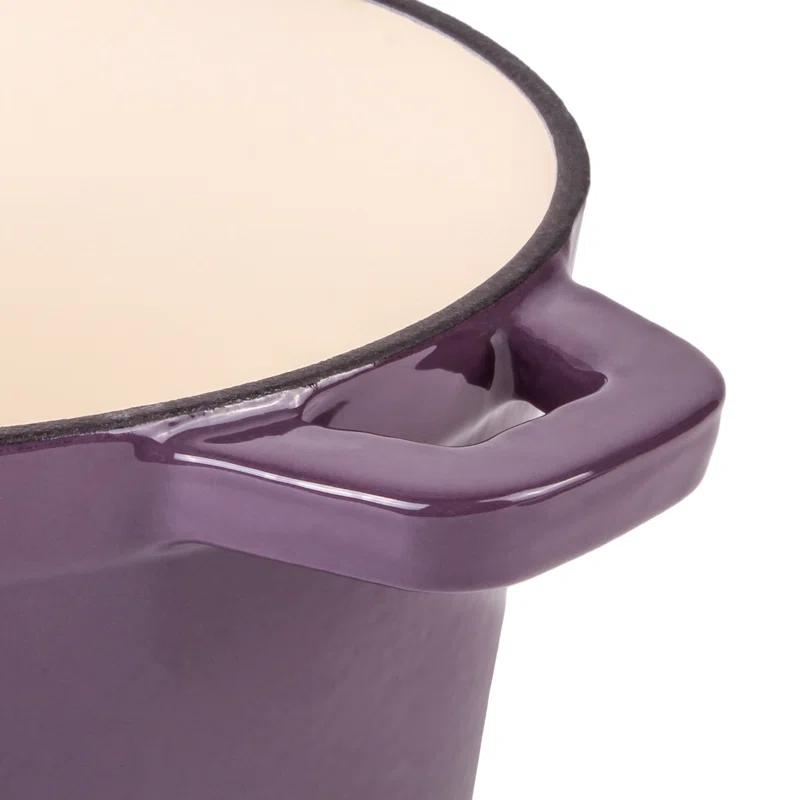 Prep & Savour Neo Cast Iron 3qt. Round Dutch Oven with Lid