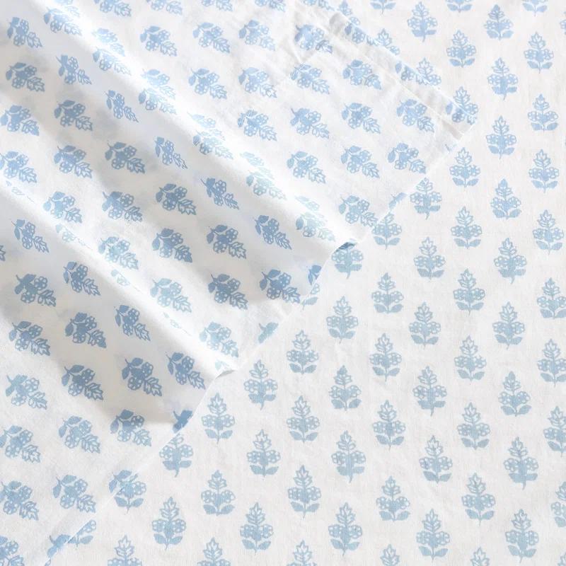 Laura Ashley Printed Cotton Percale Sheet Set