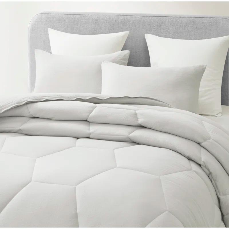 Washed Microfiber Bedding Standard Comforter Set