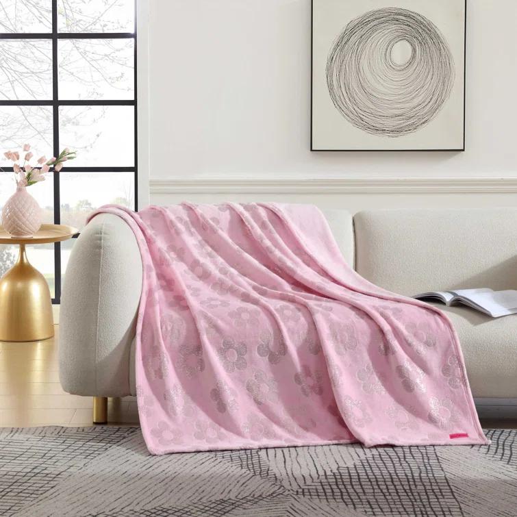 Betsey Johnson Betsey Johnson Printed Ultra Soft Plush Fleece Blankets