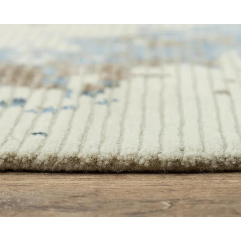 New Zealand Wool Abstract Rug