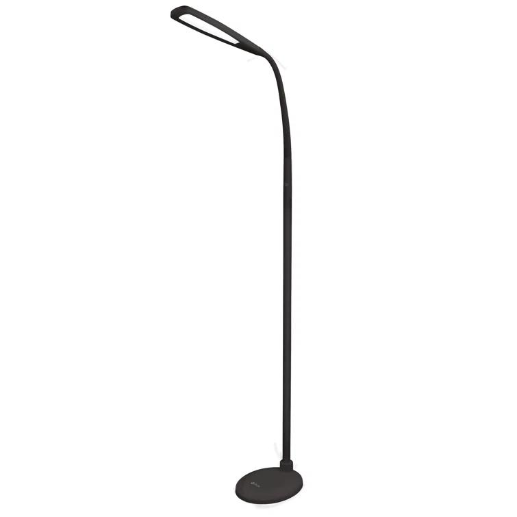 OttLite OttLite LED Standing Floor Lamp with Adjustable Flex Neck - Dimmable with 3 Levels