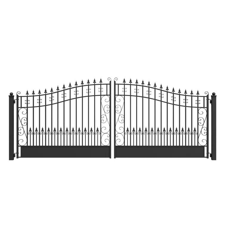 ALEKO Steel Dual Swing Driveway Gate - VENICE Style