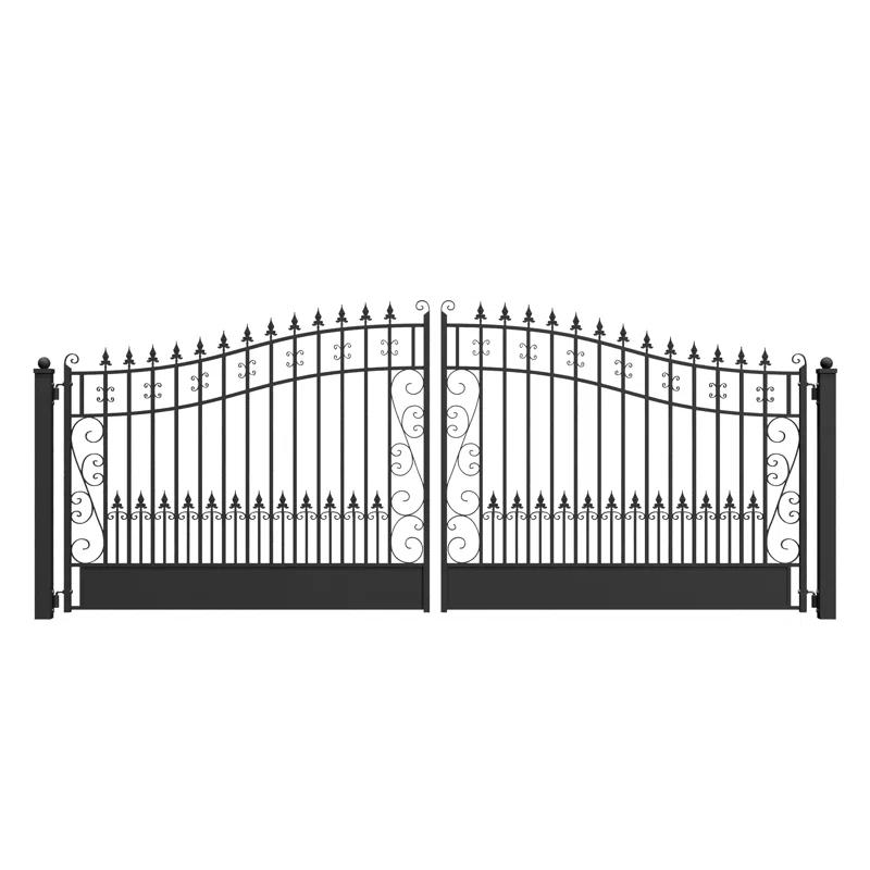 ALEKO Steel Dual Swing Driveway Gate - VENICE Style