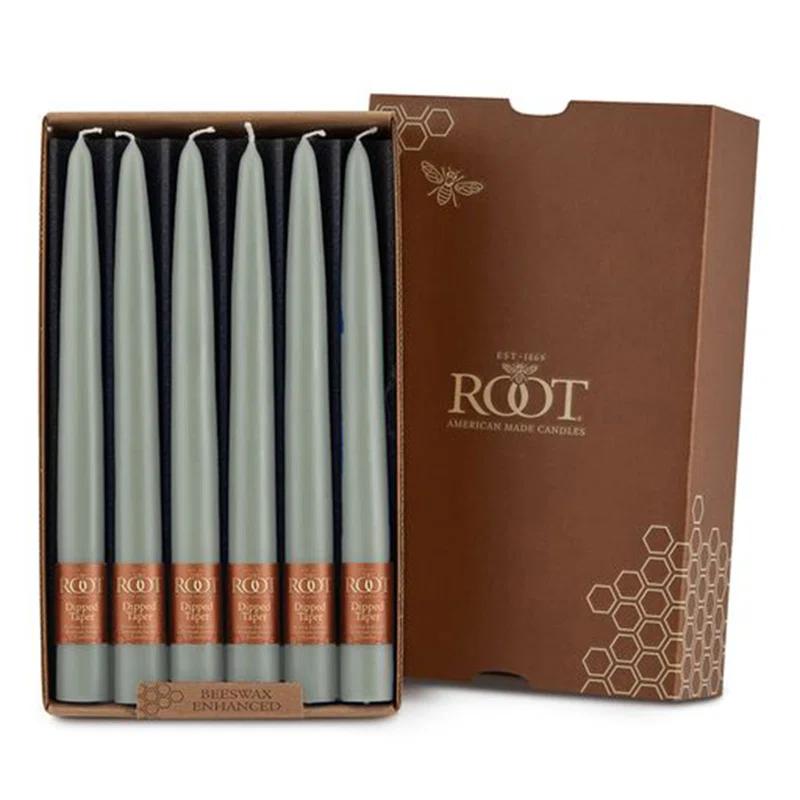 12 Piece Unscented Taper Candle Set