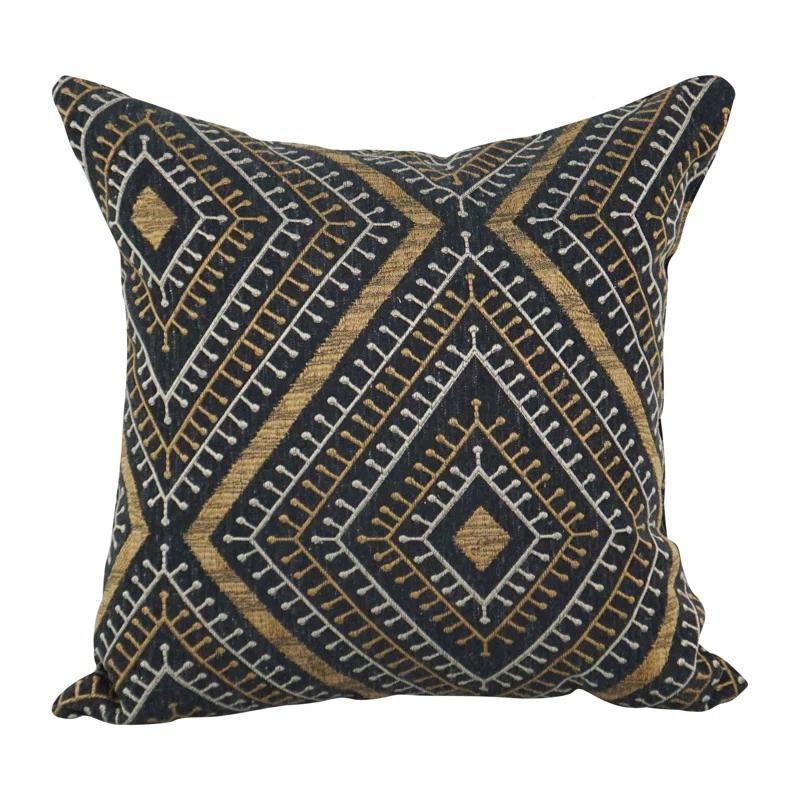 Blazing Needles Geometric Reversible Throw Pillow (Set of 2)