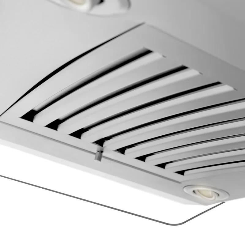 ZLINE ZLINE 36 in. Convertible Vent Isl& Mount Range Hood in Stainless Steel & Glass (GL14i-36)