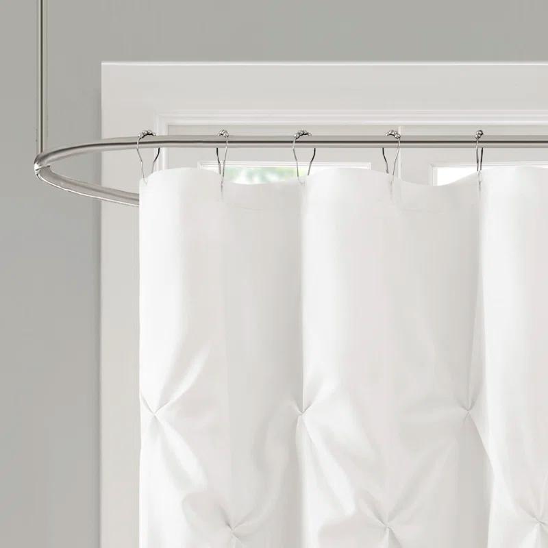 Madison Park Laurel Tufted Semi-Sheer Shower Curtain