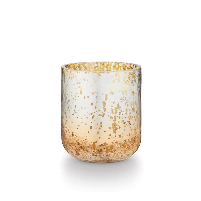 ILLUME Noble Holiday Balsam & Cedar Large Crackle Glass Candle