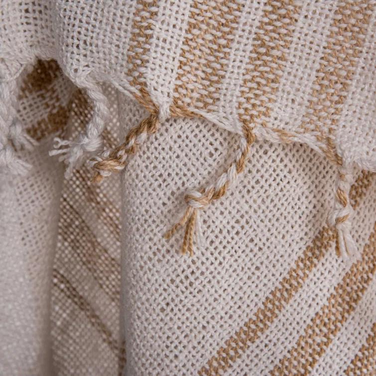 HomeRoots Brown Woven 100% Poly Pet Throw Blanket