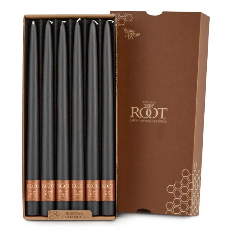 12 Piece Unscented Taper Candle Set