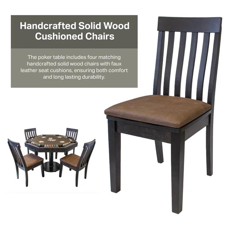 American Furniture Classics American Furniture Classics Solid Wood Mocha Finished Poker Chairs