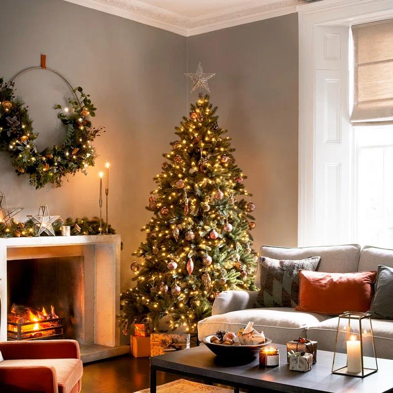 Bring Home Furniture 516" Halloween & Christmas Decorative 100-Bulb LED String Lights, Outdoor Waterproof, Reusable