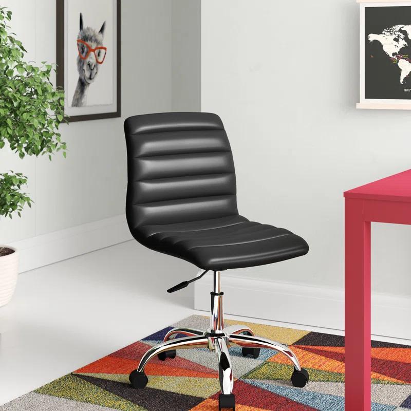 Ripple Armless Mid Back Vinyl Office Chair by Modway