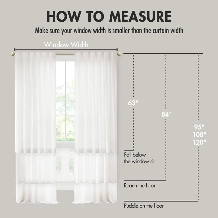 Madison Park Lexus Rod Pocket With Back Tab Privacy Curtain Pair