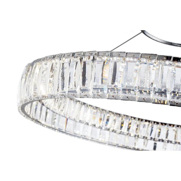 Orren Ellis Salime Dimmable LED Wagon Wheel Chandelier