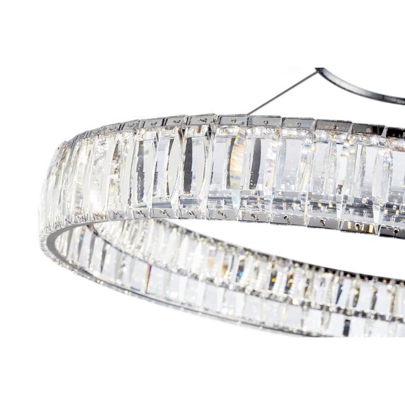 Salime Dimmable LED Wagon Wheel Chandelier