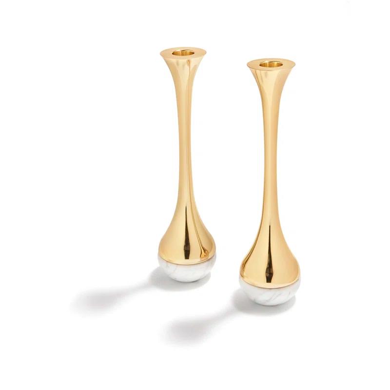 Anna New York 2.75'' H Tabletop Candlestick (Set of 2)