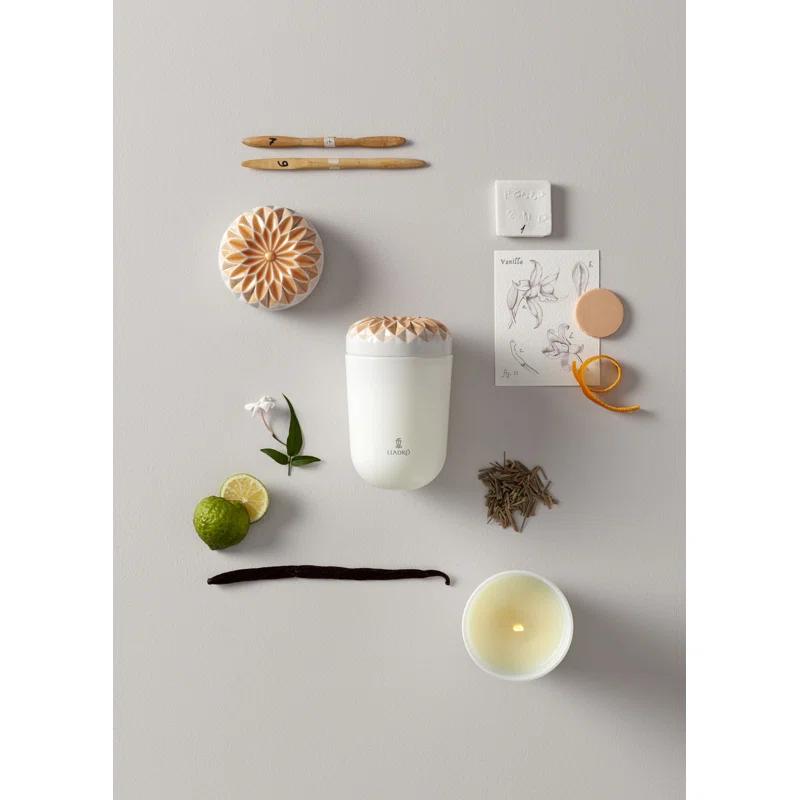 Valencia Scented White Porcelain Jar Candle