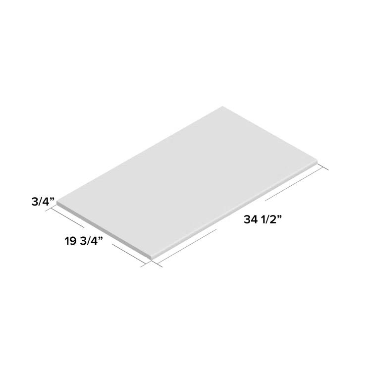 Winston Porter Primm 100% Solid Wood Large Shelf for Smart, Cosmo and Urban Wardrobe