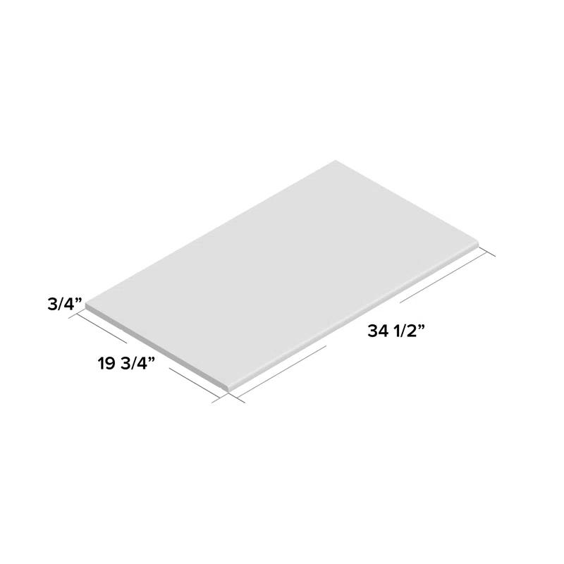 Winston Porter Primm 100% Solid Wood Large Shelf for Smart, Cosmo and Urban Wardrobe