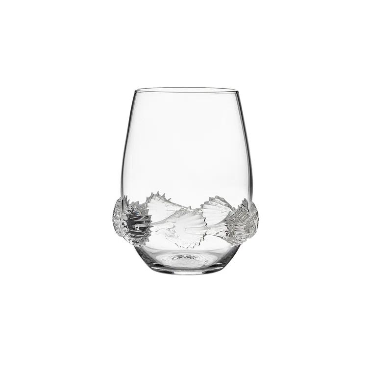 Juliska Heritage 12 oz. Stemless Wine Glass Assorted (Set of 4)