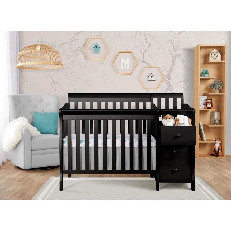 Dream On Me Jayden 4-in-1 Mini Convertible Crib and Changer