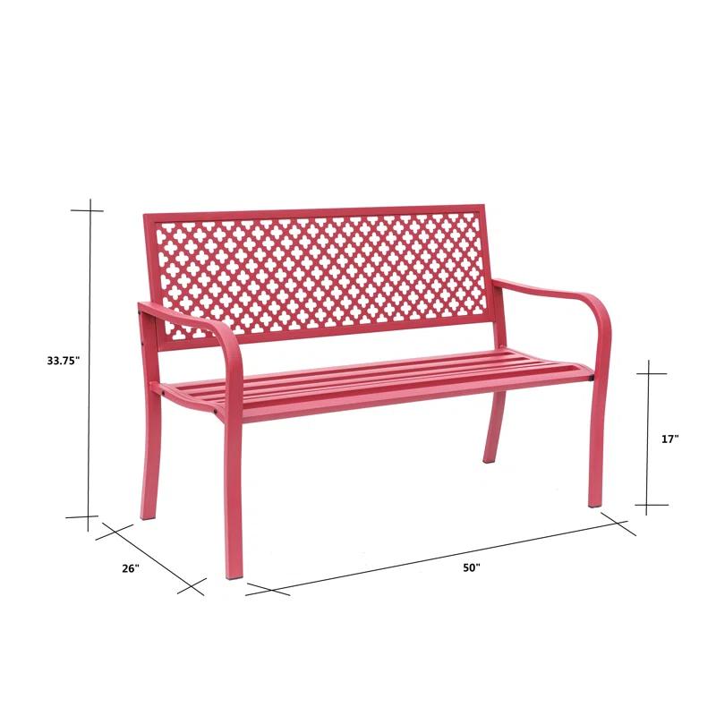Hi-Line Gift Ltd. GARDEN BENCH Metal Outdoor Bench