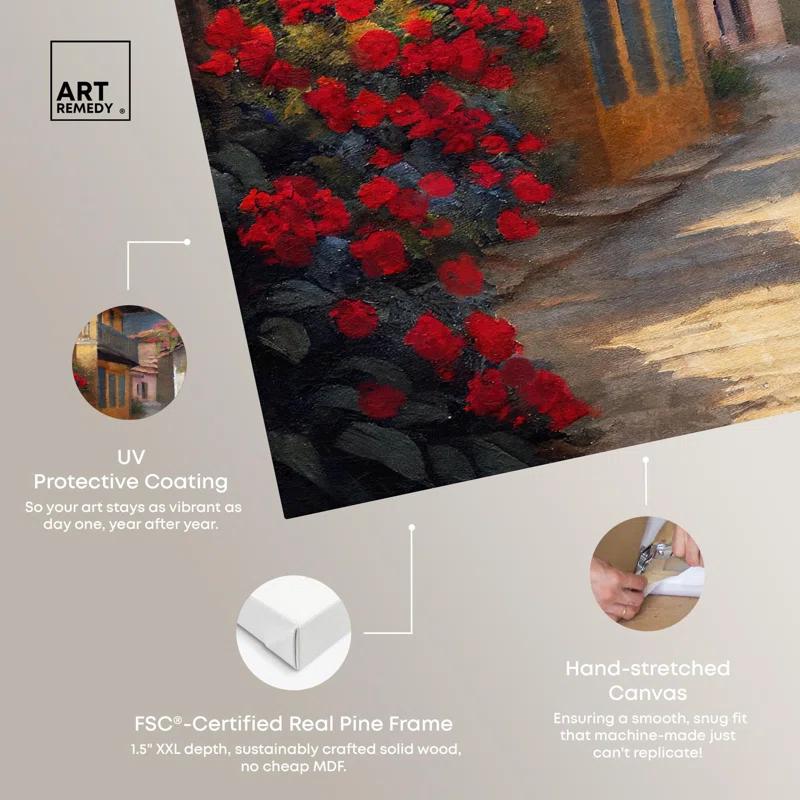 Art Remedy Spanish Street II Canvas Coastal Landscape Wall Art by Art Remedy | Wayfair